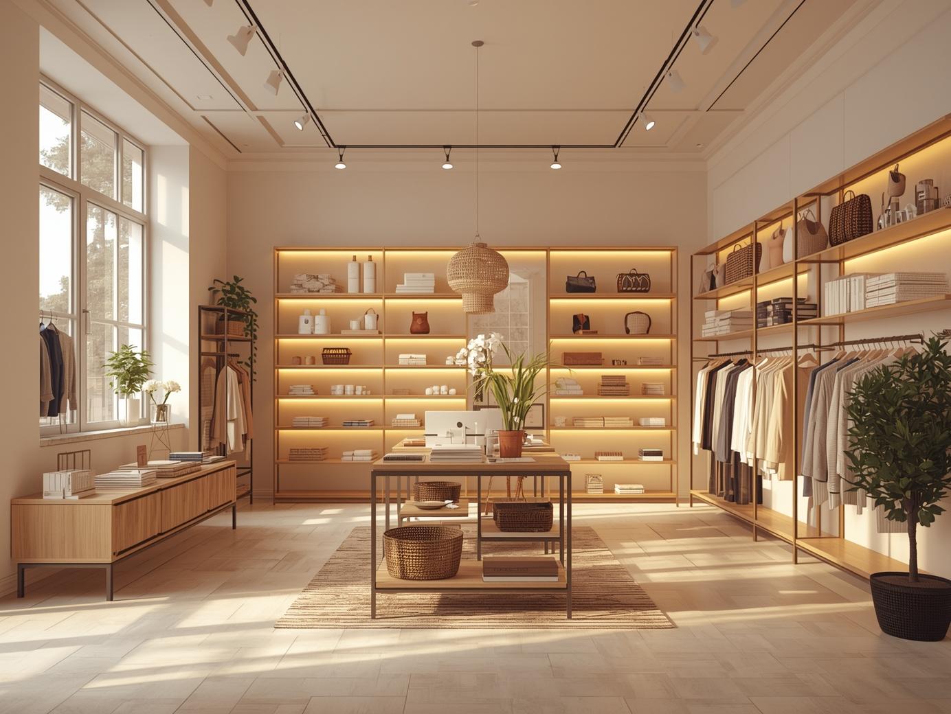 realistic retail store